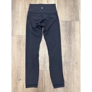 Lululemon High Times Brushed Full On Luxtreme Black Size 4 High Rise Legging